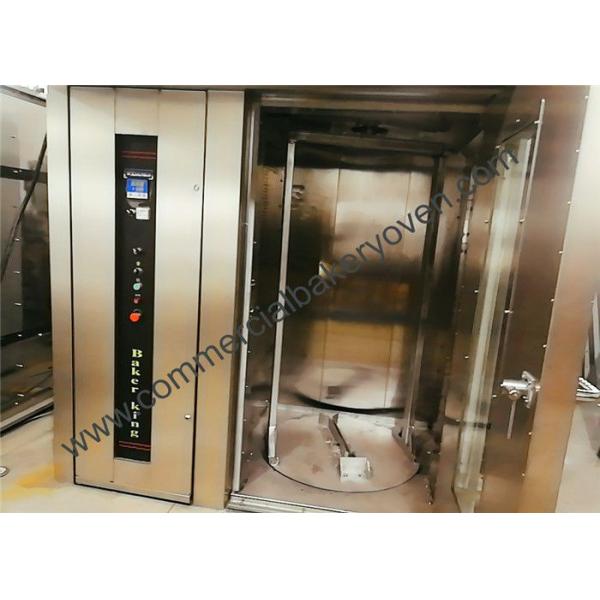 64 Trays Bakery Rack Oven Diesel Italy Burner Rubber Wheel For Bread Baking