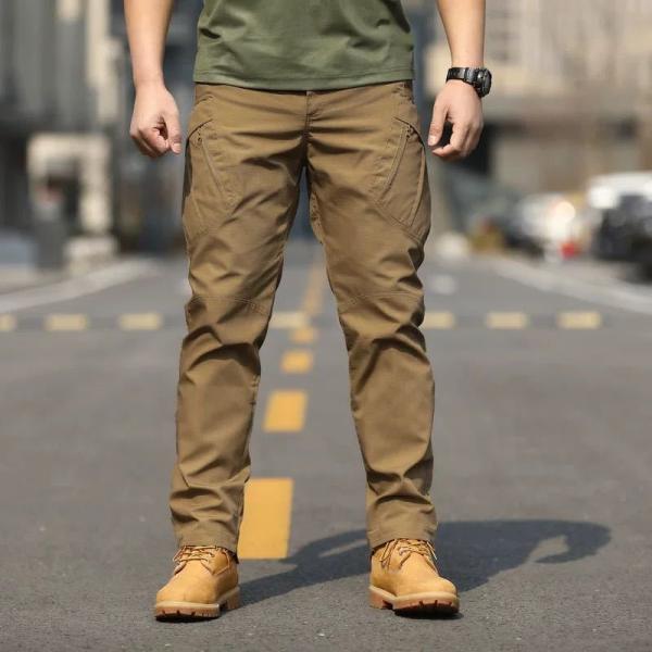 Autumn Streetwear Khaki Pants Men's Cargo Pants for Outdoor Activities
