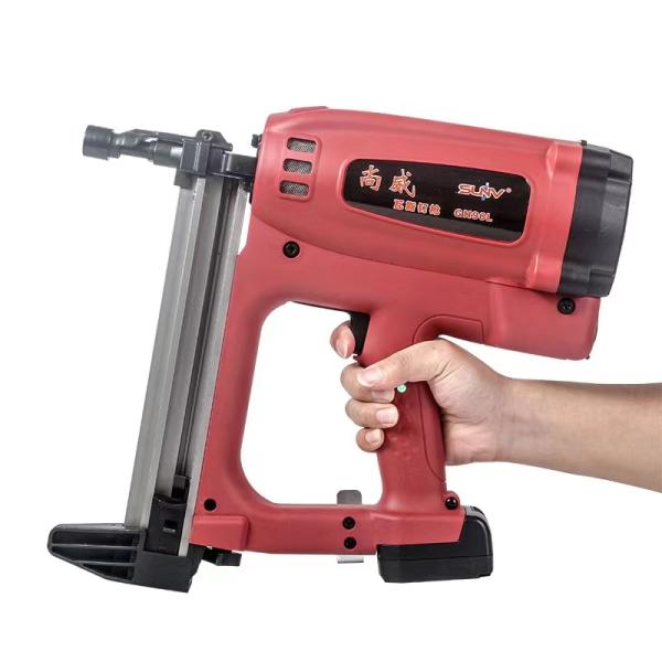 Versatile Cordless Gas Actuated Tool for Concrete Construction Li-ion Battery Powered