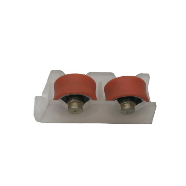 80KG Sliding Window Rollers Wheel Transparent Nylon Plastic Aluminium For Glass Door
