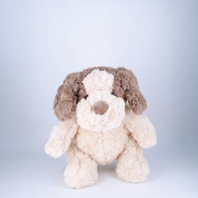 Custom Lint Free Fabrics Stuffed Animals Toys Sitting Dog Plush Washable Wholesales