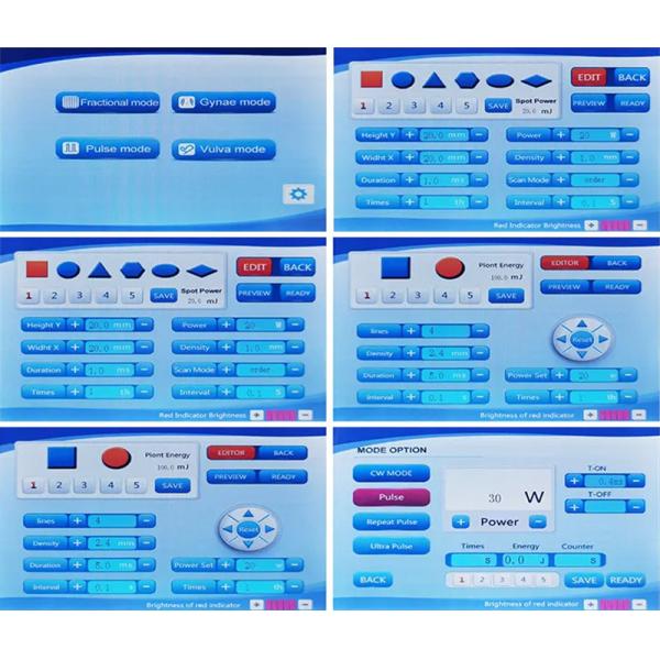 Настольный частичный затягивать кожи тела удаления шрама машины лазера