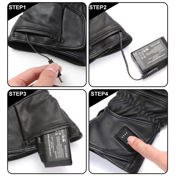 Перчатки 7.4V 12V 2200 Unisex топления электрические перезаряжаемые 2600 3000Mah