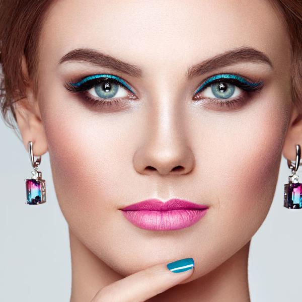 KSSEYE Colored Most Natural Blue Contact Lenses Cosmetic Without Diopters 14mm