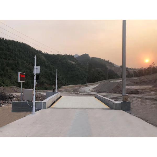 U Beam Structure 50kg Accuracy 120T Mine Truck Weighing Scales