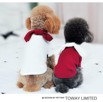Fato bonito da forma de Bowtie Shirt Pet Clothes Dog