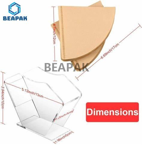 100% Wood Pulp Coffee Paper Filter Heat Seal Gravure Printing