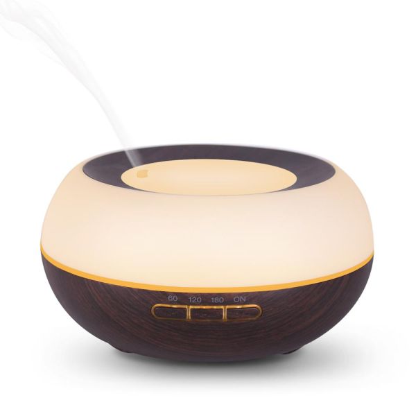 Smart Home Appliances Private Label 300ml Wooden Luxury Air Purifier Diffuser Ultrasonic Essential Oil Diffuser for Home Hotel