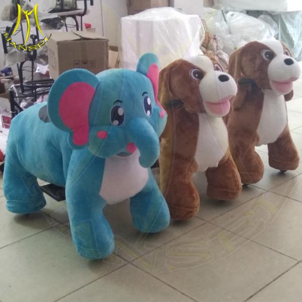 Hansel new design electric ride on scooter furry motorized animals