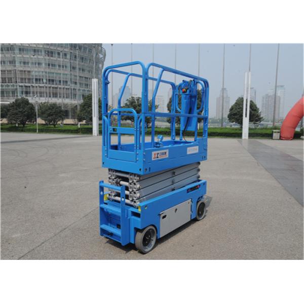 Ten Meters Mobile Scissor Lift Drive Speed Interlock Limits With Hydraulic System