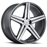 os costumes cinzentos da cara da máquina 5*114.3 1 parte forjaram a borda da roda da liga para Lexus