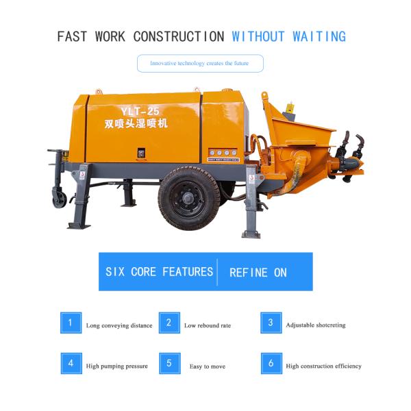 Small Concrete Pump Liquid Rubber Plastering Tools Waterproof Wall Painting Spray Machine