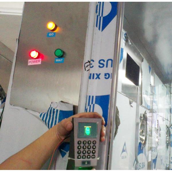 Ливень воздуха нержавеющей стали 4 людей, ливни воздуха для чистых комнат с машиной отпечатка пальцев