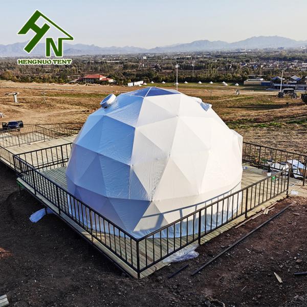 Diameter 6m Geodesic Dome Tent Glamping Prefab House For Rourist Accommodation
