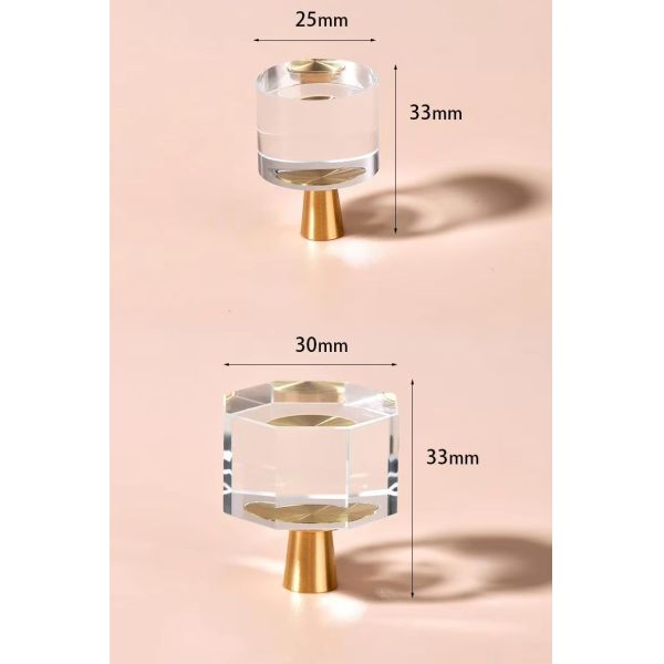 Modern Luxury French Crystal Single-Hole Brass Door Handle Pull for Dresser for Bedroom Use