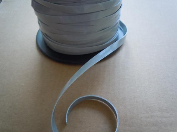 Light Silver Reflective Clothing Tape 100% Polyester dark grey reflective tape , fabric reflective tape