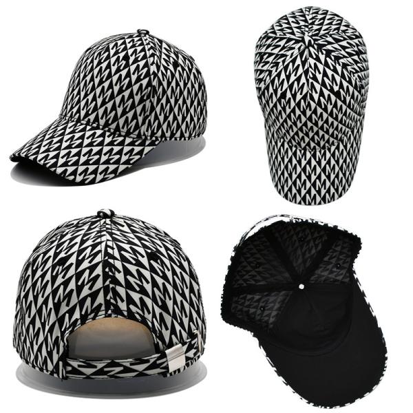 Customized Flat Embroidery Golf Hat Snapback Nylon Webbing Metal Buckle
