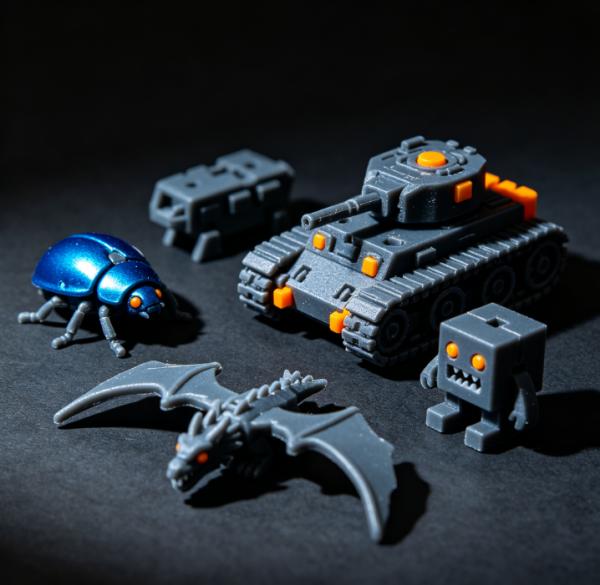 Custom 3D Printed Model Professional 3D Printing Services Fast Toy Figurines Rapid Prototyping Solutions