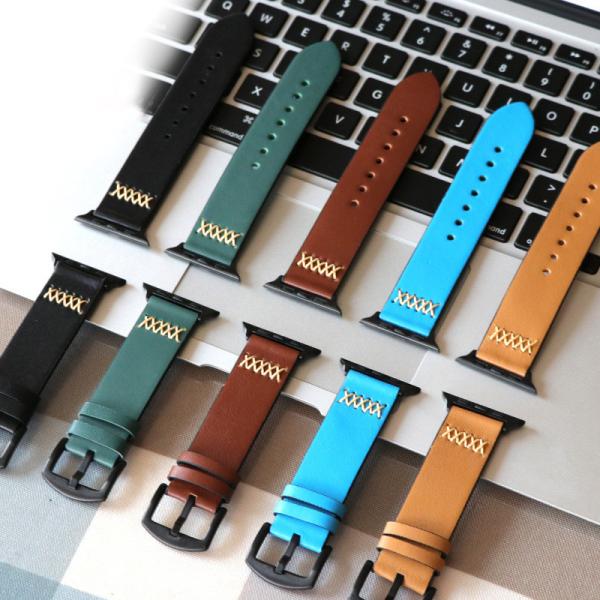 ALK Band Watchbands for Iwatch for Apple Watch Series 4strap 38 40 42 44mm Genuine Leather Belt Watch Accessory Bracelet