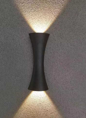 Lampe murale de chambre à coucher à petite taille imperméable à l'eau lampe murale créative noir / blanc / or
