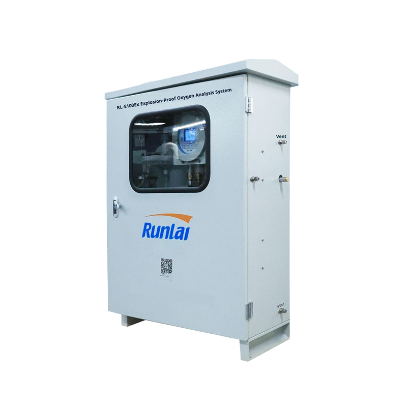 Flameproof Electrochemical Industrial Oxygen Detector O2 Gas Analyser With Audible Alarm