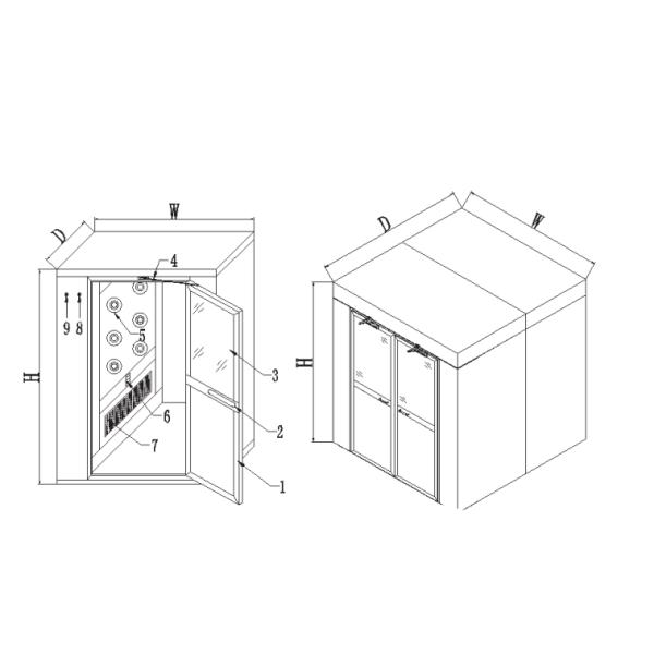 Air Shower Room/Cargo Shower Room