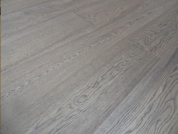 popular grey stained Russian Oak Engineered Wood Flooring, color mountain view