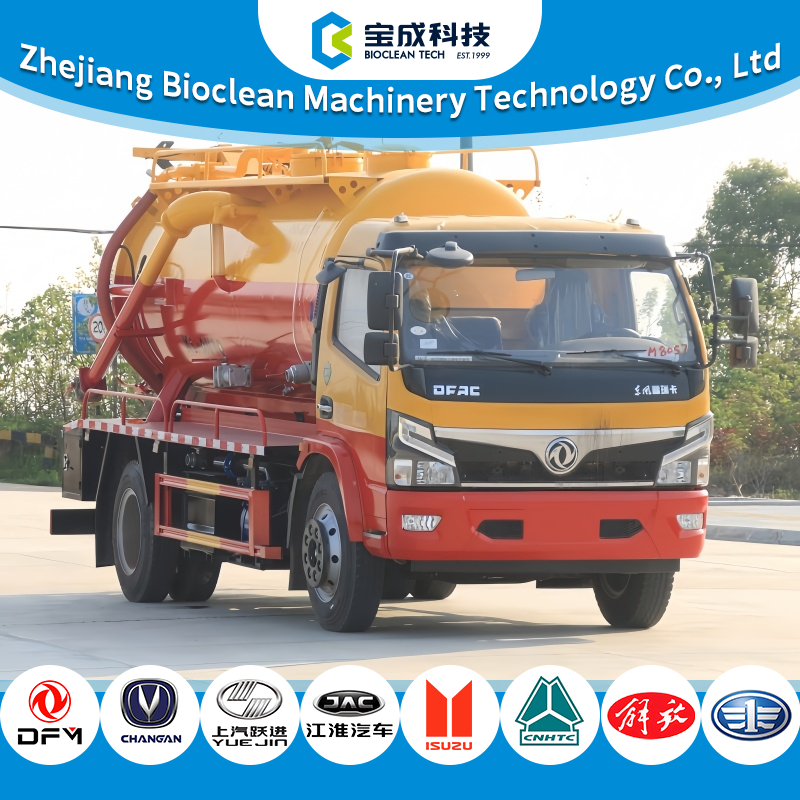 12 Ton Heavy-Duty Sewage Vacuum Suction Truck with 8 M3 Tank