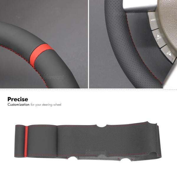 Mewant vegan leather steering wheel cover for Holden Commodore SV6 2004-2007 DIY car interior accessories