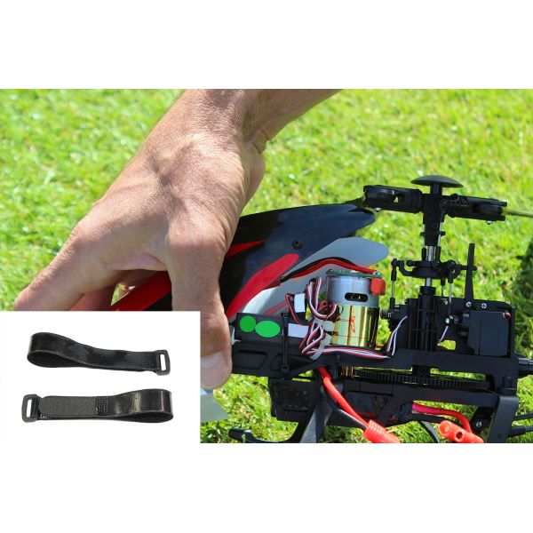 DANSKY Self-Binding Adjustable Black Carbon Battery Straps Hook Loop Lipo Strap FPV Drones Long Range RC Frame Kit Accessory