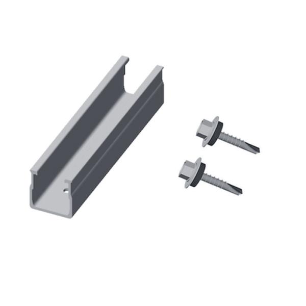 1.4KN/M2 Max Snow Load 60m/s Solar Panel Fixing Accessories Photovoltaic Stents Connectors