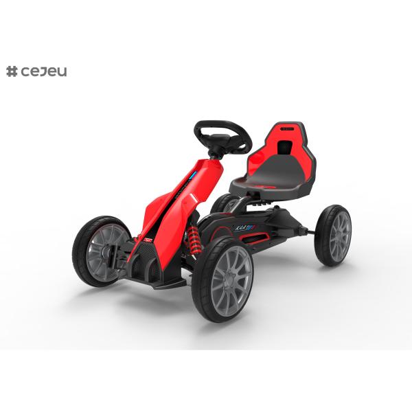 12V Battery Kids Go Karts Stroller for Toddlers Off-Road Car Toy Handbrake and Adjustable Seat