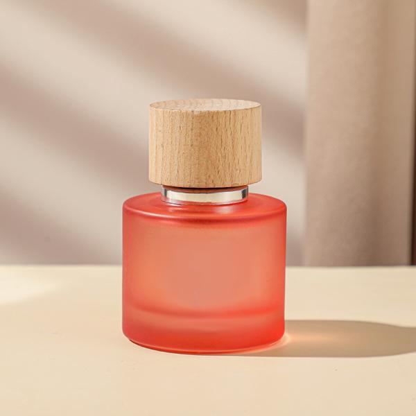 50ml Perfume Spray Frosted Bottle Rectangle Glass