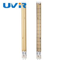 415V 1100W tube jumeau chauffage infrarouge à ondes courtes en or