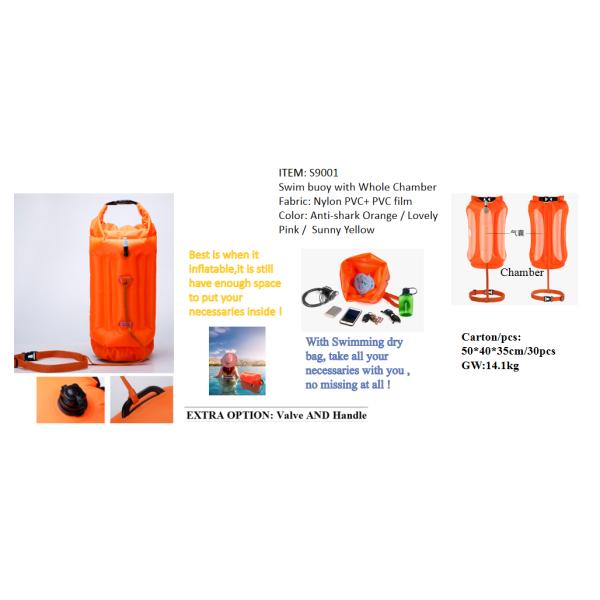 20L Waterproof Dry Bag, Ultralight Swim Buoy and Safety Float for Open Water Triathletes, Kayak, Snorkeling,Surfers, Bea