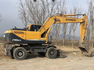 210W-9 Wheel Used Hyundai Excavators 21 Ton 2nd Hand Excavator  Earth Moving Diggers