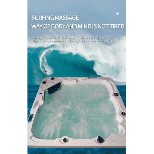 6 Persons Outdoor Hot Tub Swim Spa Massage With Dvd Player