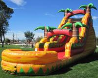 Corrediça de água inflável da impressão completa multicolorido da associação do divertimento
