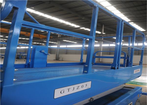 10m 13m 16m Lightweight Scissor Lift , Aerial Platform Lift Smooth Stable Raise Fall