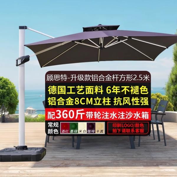 Outdoor Patio Umbrella Large Garden Sunshade For Terrace Balcony Courtyard And Open Spaces Roman Style