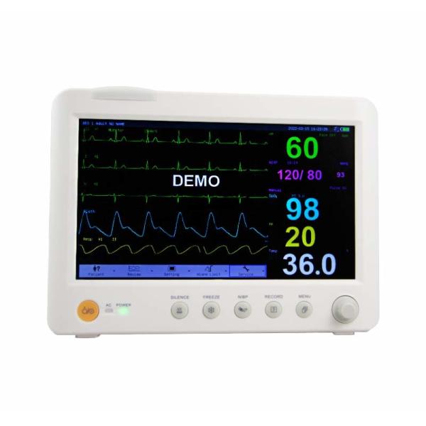 Support Multi Language 10 Inch Vital Sign Monitoring System Portable Patient Monitor