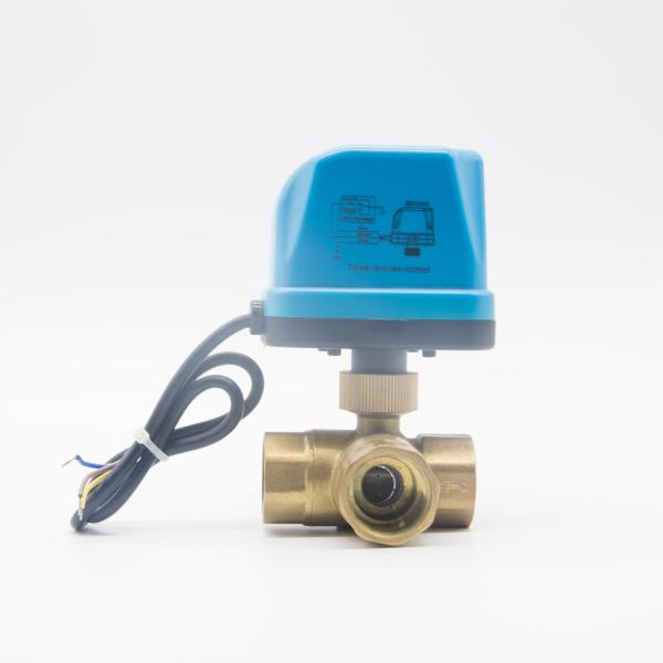 Compact Fan Cooled Motorized Ball Valve DN15 High Precision