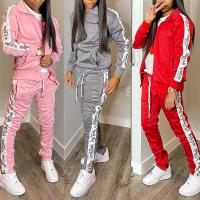 Ensemble de course en nylon avec fermeture à glissière pour femmes