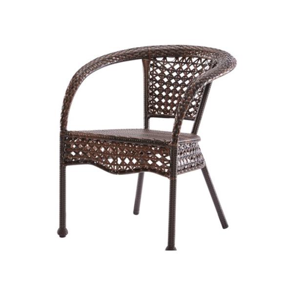 Metal Wicker Rattan Stackable Chairs For Patio Outdoor Dining