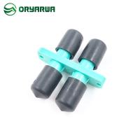 Flange 2 Ports Duplex ST Fiber Optic Adapter Plastic Housing