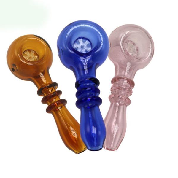 La limande de silicone de cuillerée verre de tabac de 4 pouces Bongs