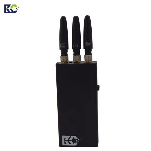 3-frequency handheld gps signal jammer GSM CDMA DCS gps scrambler for ca battery power supply can be 12-24 V vehicle use