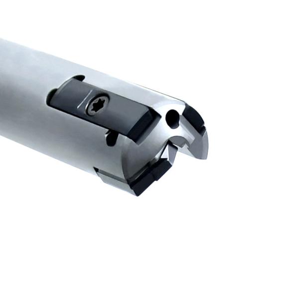 Precisión de perforación profunda de carburo soldado en acero, herramienta de perforación de metal 46-153 mm