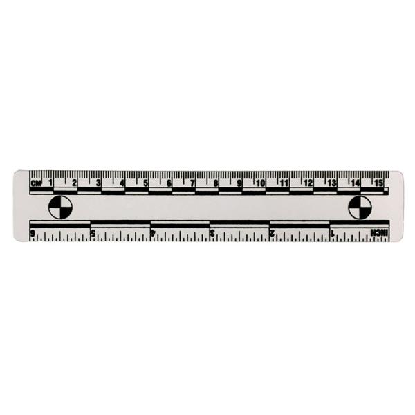 P119 15cm low gloss transparent PVC photographic evidence scale