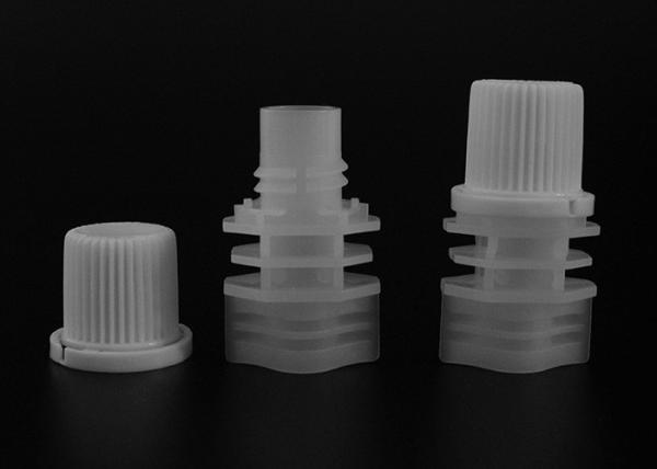 8.6mm White Anti Theft Plastic Spout Covers Top On Puree Juice Pouch Bag